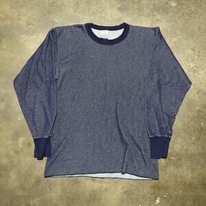 Vintage 90s Indera Blue Blend Long Sleeve Thermal Shirt